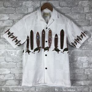 Royal Creations Hawaiian Shirt Mens Small USA Made Turtles Surf Boards